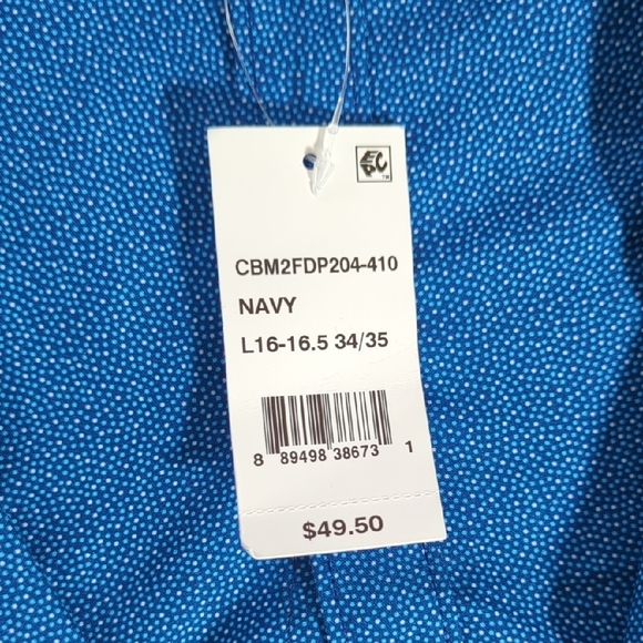 NEW CALABRUM LINDON Blue Dress Shirt Classic Style, New With Tags, Beautiful!!? - Picture 4 of 12